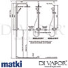 Matki EX917 cO Elixir Classic Exposed Mixer with Curved Wall Assembly Dimensions